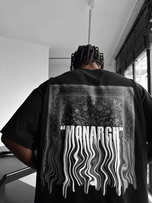 MONARCH BLACK OVERSIZED T-SHIRT - BLACK